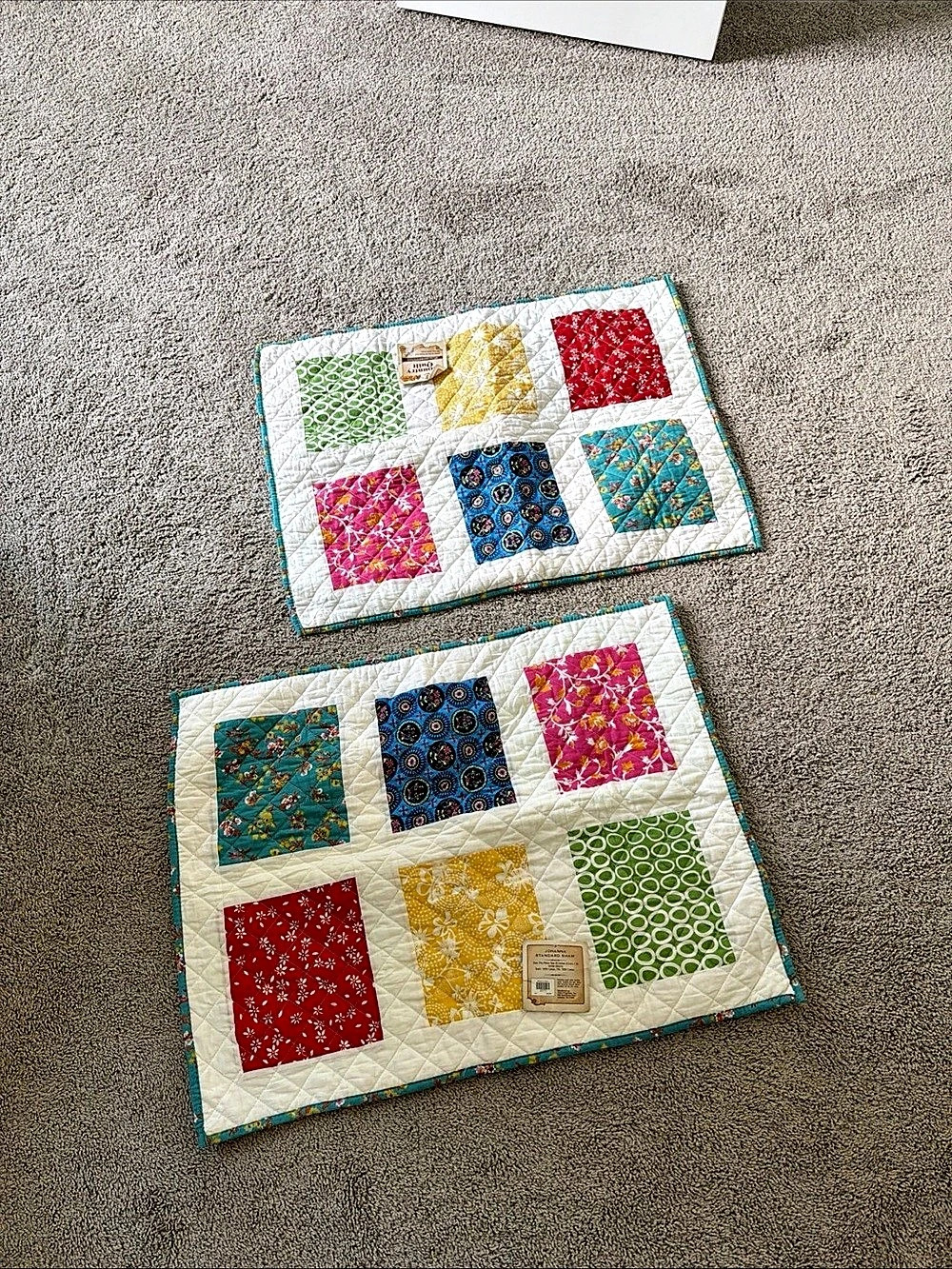 Cracker Barrel Johanna Standard Pillow Shams Patchwork 20x26 NWT